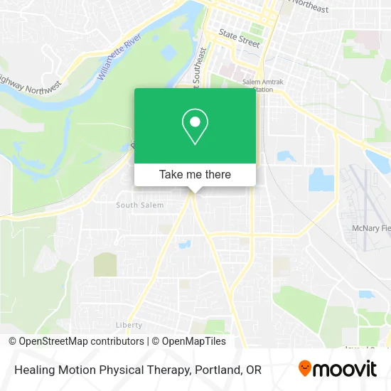 Mapa de Healing Motion Physical Therapy