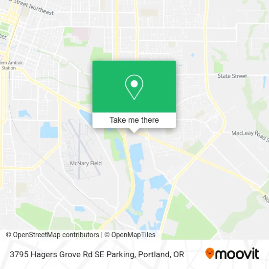 Mapa de 3795 Hagers Grove Rd SE Parking