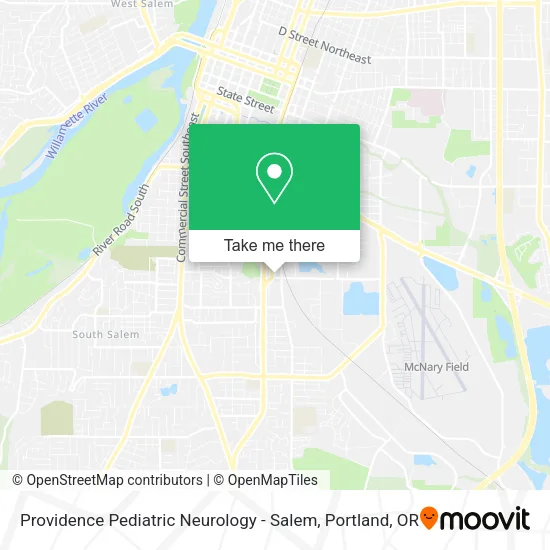 Mapa de Providence Pediatric Neurology - Salem