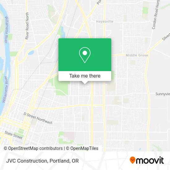 Mapa de JVC Construction