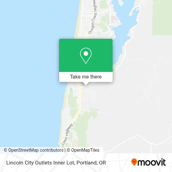 Lincoln City Outlets Inner Lot map