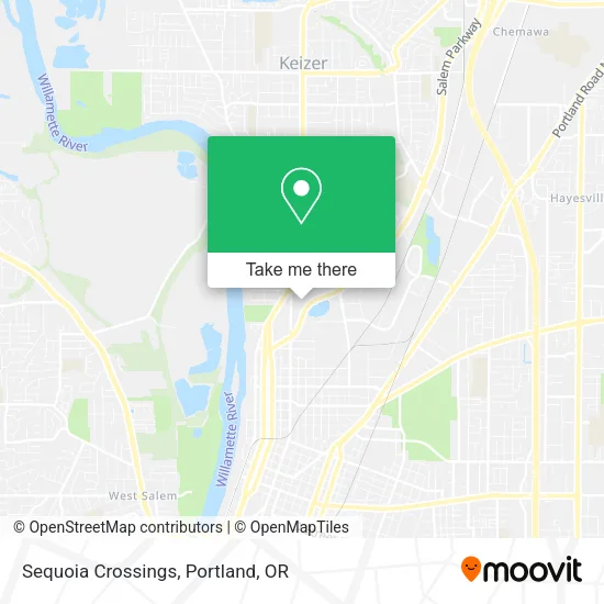 Mapa de Sequoia Crossings