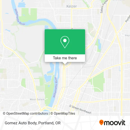 Gomez Auto Body map