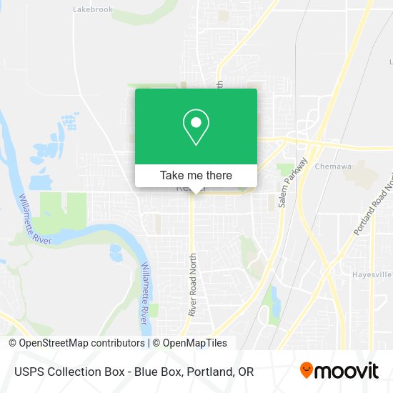 USPS Collection Box - Blue Box map