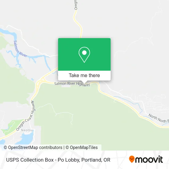 Mapa de USPS Collection Box - Po Lobby