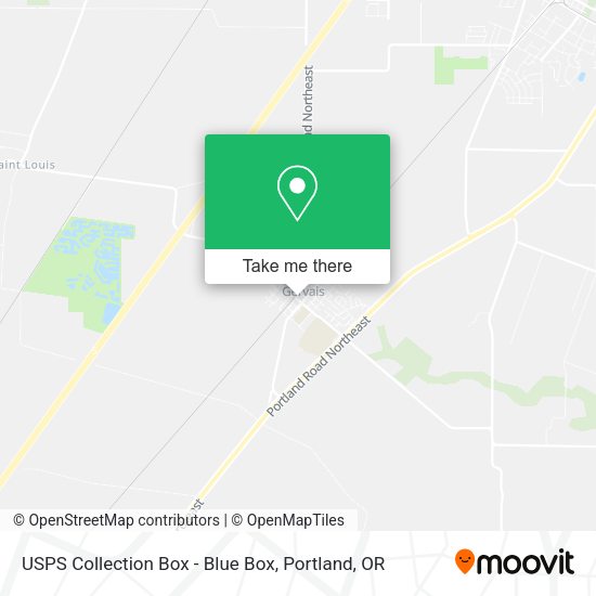 USPS Collection Box - Blue Box map