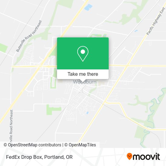 FedEx Drop Box map