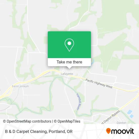 B & D Carpet Cleaning map