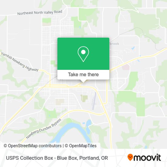 USPS Collection Box - Blue Box map