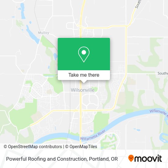Powerful Roofing and Construction map