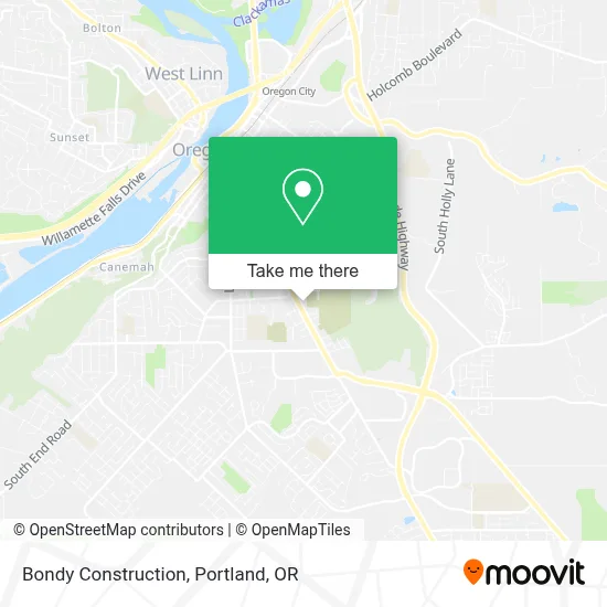 Bondy Construction map