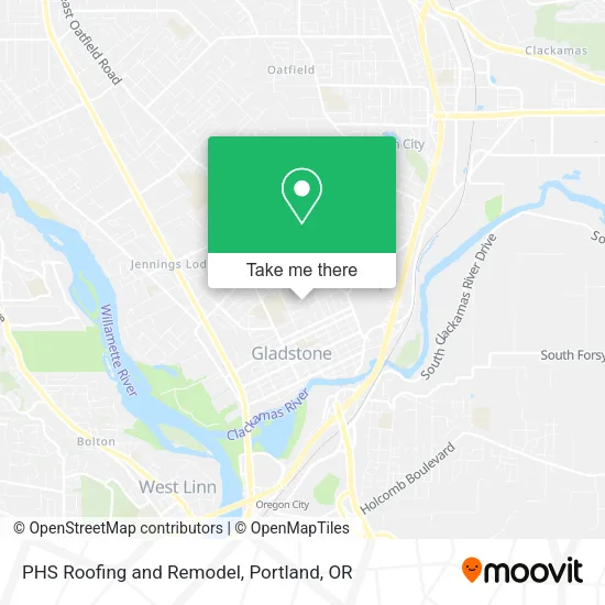 Mapa de PHS Roofing and Remodel