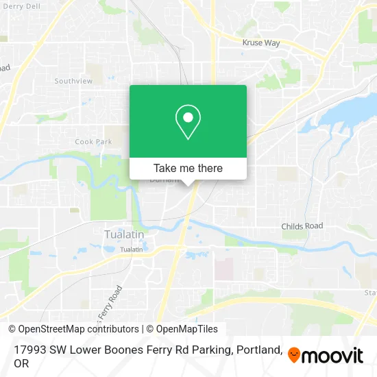 17993 SW Lower Boones Ferry Rd Parking map