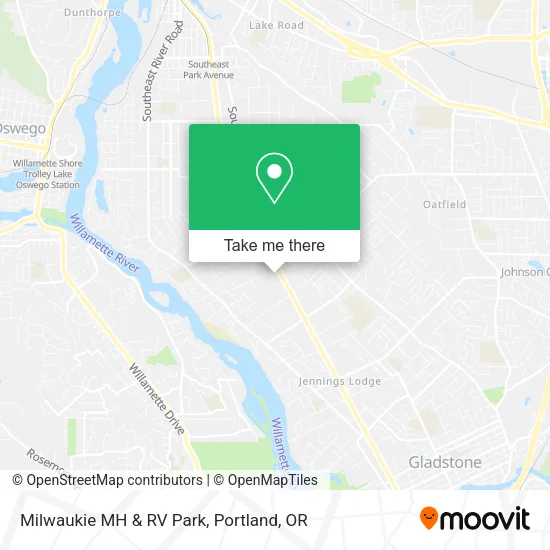 Milwaukie MH & RV Park map