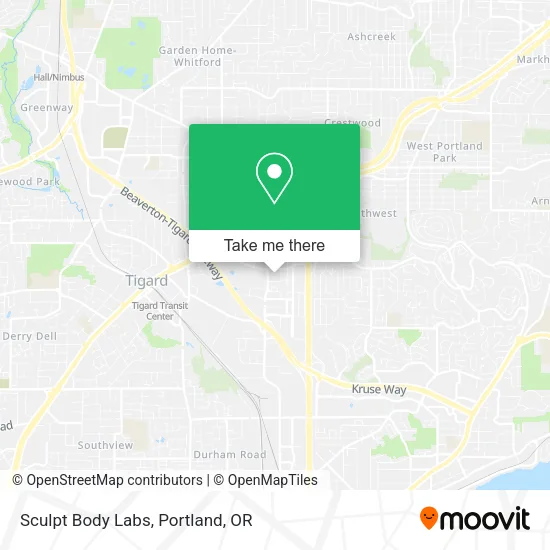 Mapa de Sculpt Body Labs