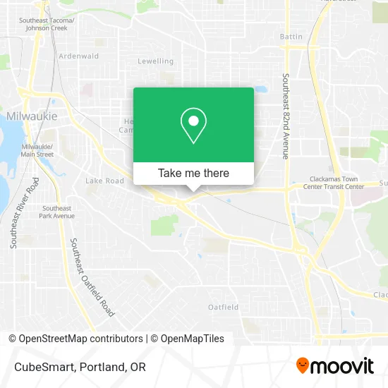 Mapa de CubeSmart