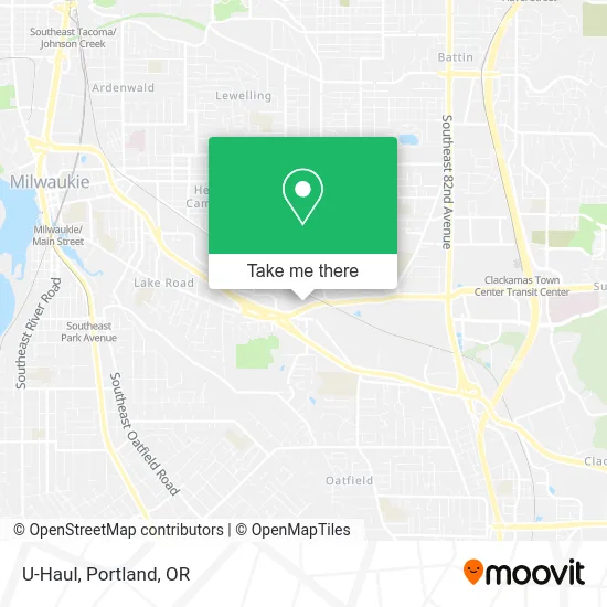 U-Haul map