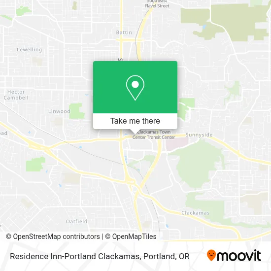 Residence Inn-Portland Clackamas map