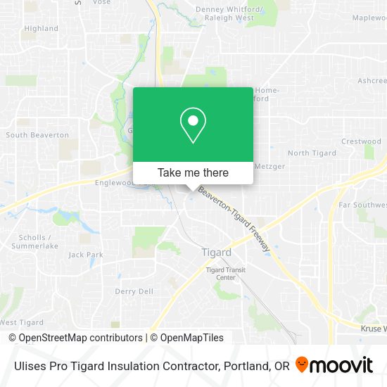 Ulises Pro Tigard Insulation Contractor map