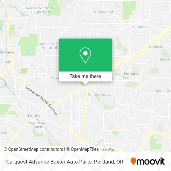 Carquest Advance Baxter Auto Parts map