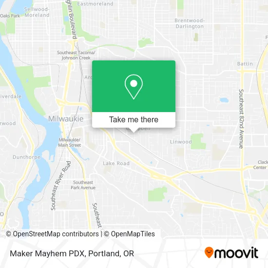Mapa de Maker Mayhem PDX