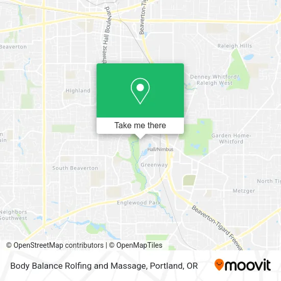 Mapa de Body Balance Rolfing and Massage