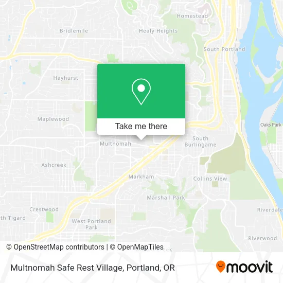 Mapa de Multnomah Safe Rest Village