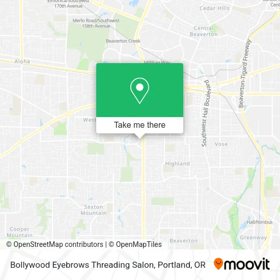 Mapa de Bollywood Eyebrows Threading Salon