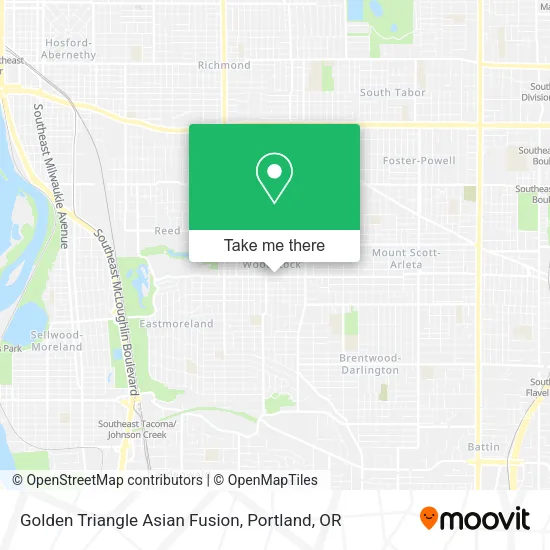 Mapa de Golden Triangle Asian Fusion