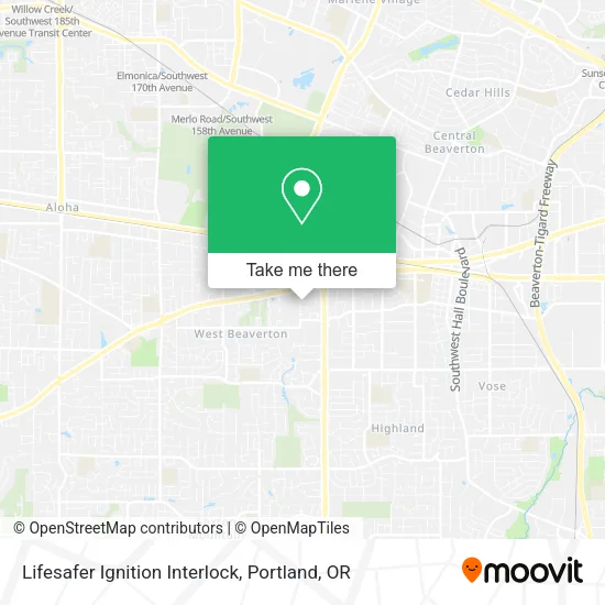 Mapa de Lifesafer Ignition Interlock