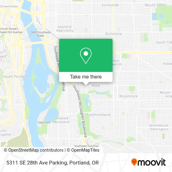 Mapa de 5311 SE 28th Ave Parking