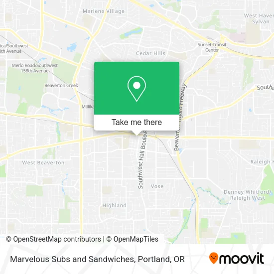 Mapa de Marvelous Subs and Sandwiches