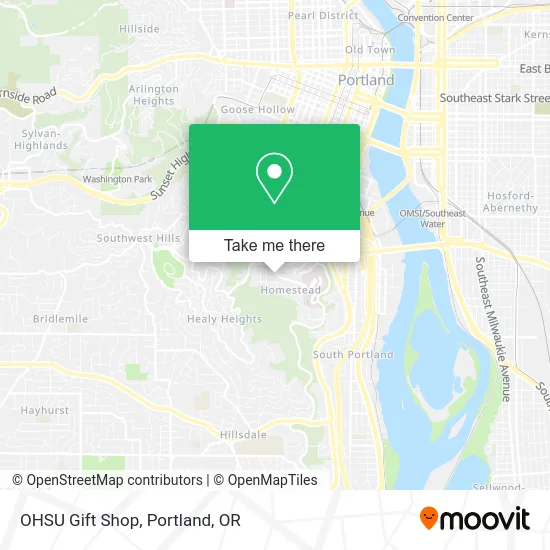 OHSU Gift Shop map