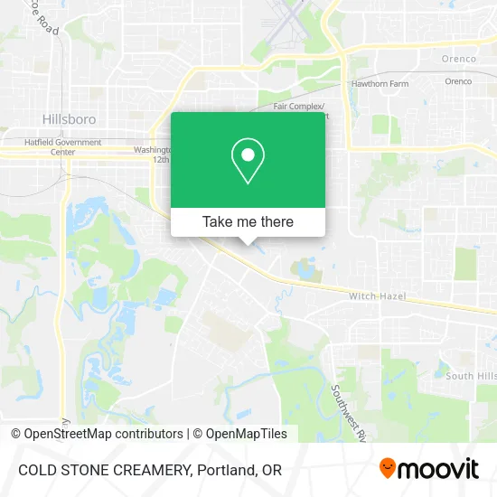 Mapa de COLD STONE CREAMERY