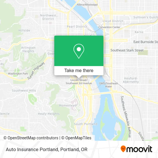 Auto Insurance Portland map