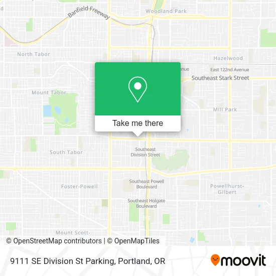 9111 SE Division St Parking map