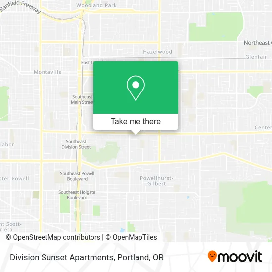 Division Sunset Apartments map