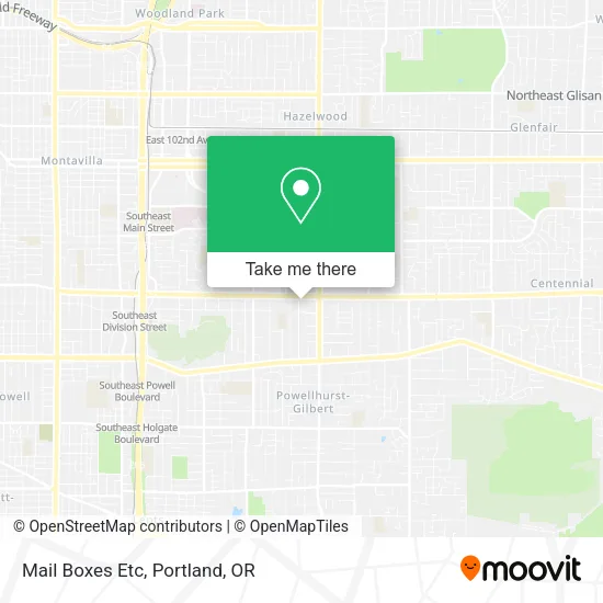Mail Boxes Etc map