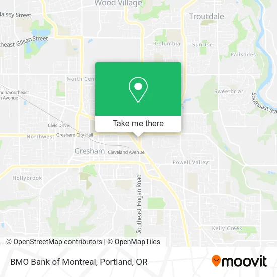 BMO Bank of Montreal map