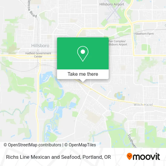 Mapa de Richs Line Mexican and Seafood