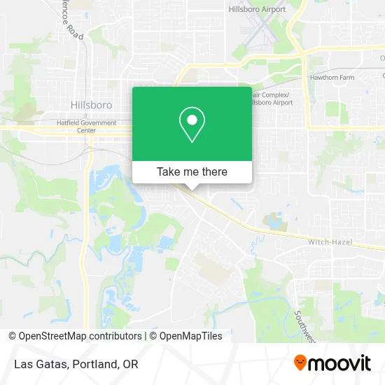 Las Gatas map
