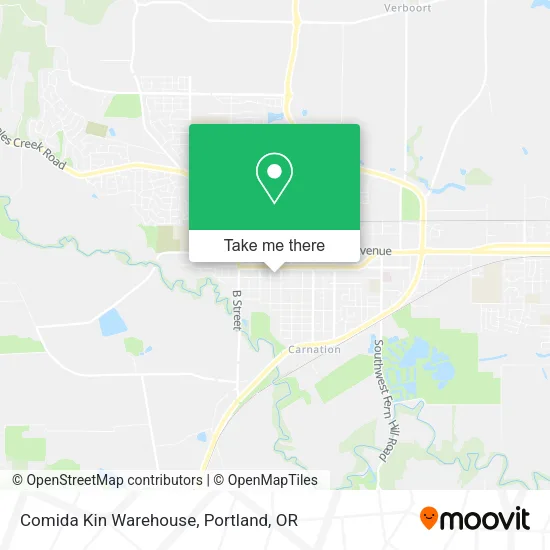 Comida Kin Warehouse map
