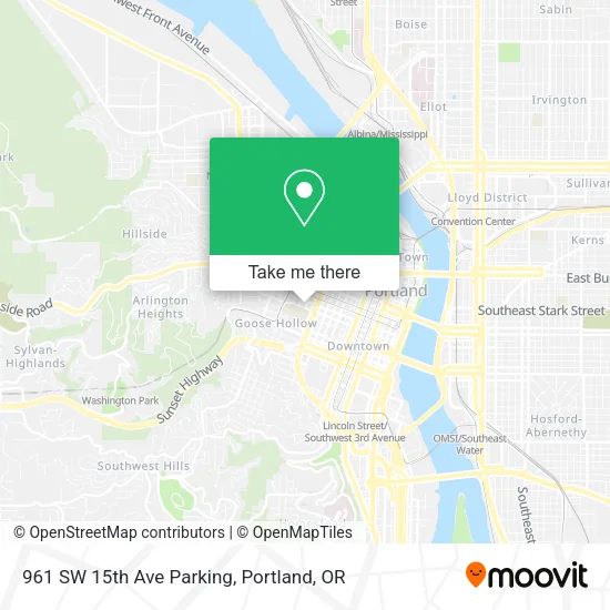 961 SW 15th Ave Parking map
