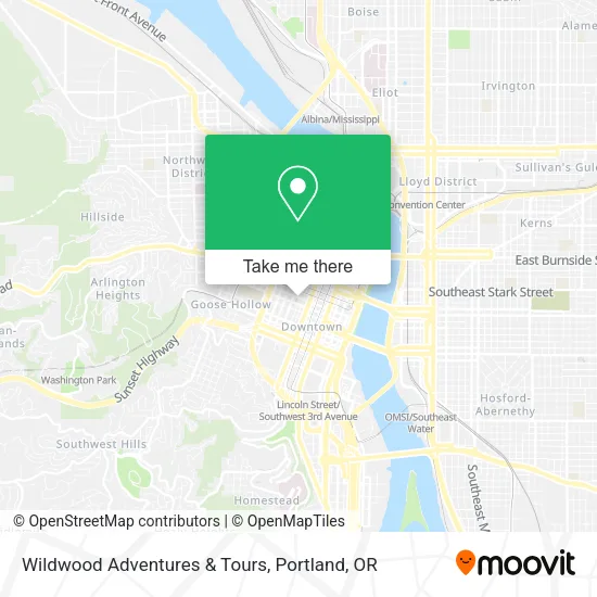 Wildwood Adventures & Tours map