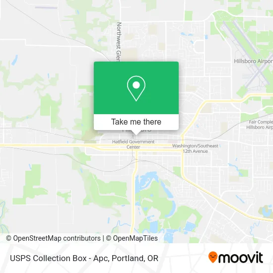 Mapa de USPS Collection Box - Apc