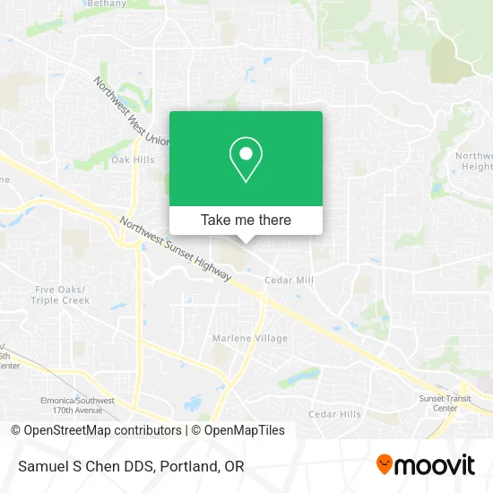 Samuel S Chen DDS map