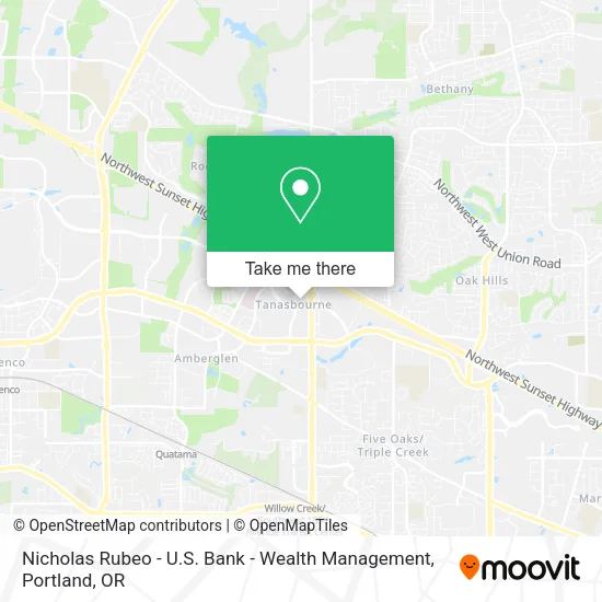 Nicholas Rubeo - U.S. Bank - Wealth Management map