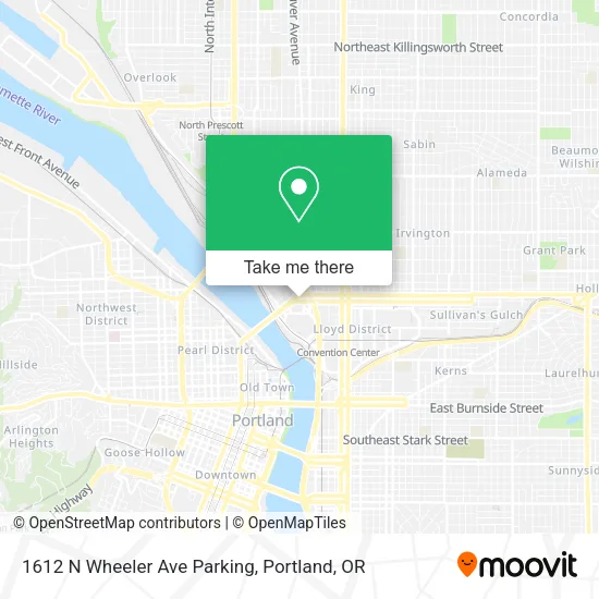 1612 N Wheeler Ave Parking map