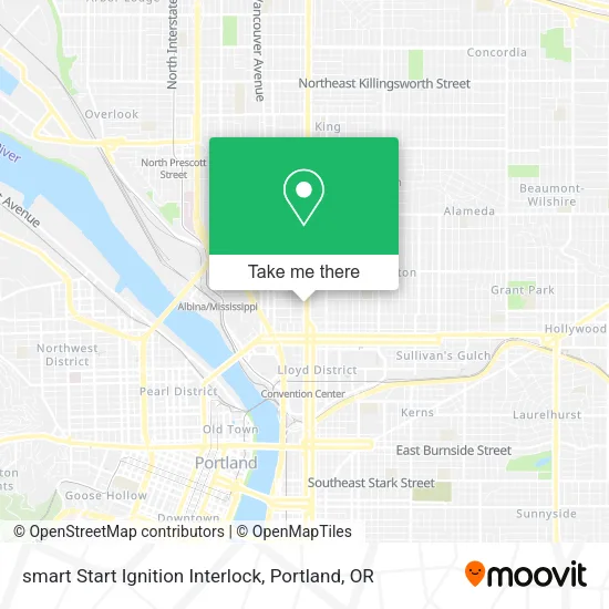 smart Start Ignition Interlock map