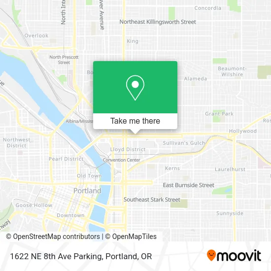 Mapa de 1622 NE 8th Ave Parking